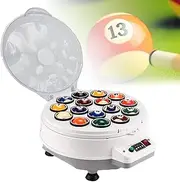 Pool Ball Polishing Cleaning Machine, Aluminum Automatic Pool Ball Cleaning Machine, 110V Pool Ball Cleaner, for Billiard Hall(22Ball)