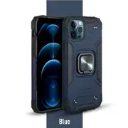Cover Shockproof Case Magnetic Iphone Metal Ring Holder For IPhone 13 Blue