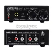 B022 Stereo Preamplifier Preamp Active Speaker Headphone Preamp with Power