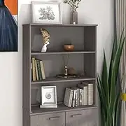 Generic Top for Highboard HAMAR Light Grey 85x35x100cm Solid Wood Pine
