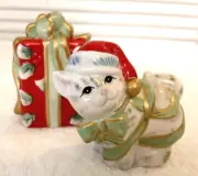 NEW FITZ AND FLOYD collectibles Kitty Kringle SALT PEPPER SHAKERS