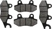 ZICOO Brake Pads Front and Rear for Kawasaki EX250 Ninja 250r EX 250 2008-2012, Ninja 300 EX300 EX 300 2013-2016, KLR 650 KLR650 2008-2016, Brute Force 750 KVF750 KVF 750 4x4i
