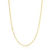 9ct Yellow Gold Silver Filled 50cm Singapore Chain
