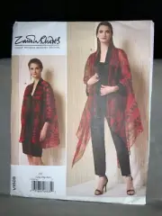 Vogue v1505 Zandra Rhodes Designer jacket pattern size ZZ (Lg-Xlg-Xxl)