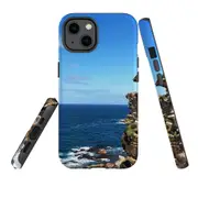 For Apple iPhone 13 Case, Armour Back Cover, Ocean Cliffs