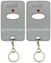 (2) 10 DIGIT PINS EZ CODE MINI REMOTE CONTROL GARAGE DOOR GATE OPENER TRANSMITER