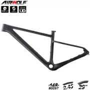 AIRWOLF Carbon MTB Frame 29er Boost Hardtail XC Bike Cycocross Bicycle 148*12mm