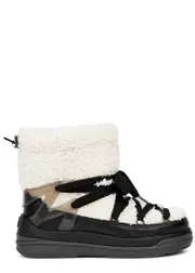 Moncler Insolux Cream Fleece Snow Boots - White - 6 6
