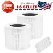 2 Pack Carbon + True HEPA Filter Set for Levoit Core Mini RF Air Purifier