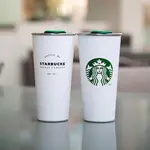 白色星巴克隨行杯 STARBUCKS 不倒翁女神保溫瓶 500ML 星巴克保溫杯不銹鋼水壺咖啡杯 辦公室時尚星巴克隨手杯