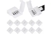 BOOC 10PCS 6/4 Pins Solderless Connector LED Strip 4Pin I