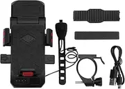 Bike Front Light - LED Flashlight, Rechargeable Head Torch, Cycling Safety Beam | Waterproof Phone Mount Horn Combo Attachment Setup Use Night Riding Outdoor Men Women Commuter Route
