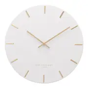 LUCA White 40cm Silent Wall Clock