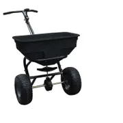 Fertilizer Spreader 60kg Push Walk behind Broadcast Spreader with Rain Cover