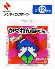 Nichiban KK12SF-20P Mending Tape, Hidden and Seek Bokun, Small Roll, 0.5 inches (12 mm), Pack of 20