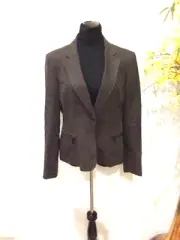 ANNE KLEIN Women's 100% Linen Blazer Jacket Size 14