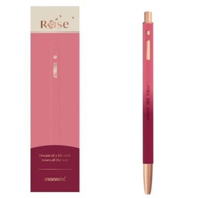 Monami 153 ID Rose Ballpoint pens 0.7mm Limted Edition Black Pens