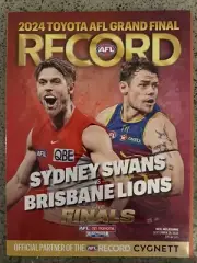 2024 AFL Grand Final Footy Football Record Sydney Swans v Brisbane Lions