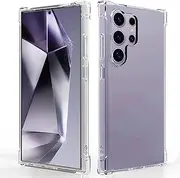 for Samsung S24 Ultra Case,for Samsung Galaxy S24 Ultra Case,Clear[Anti-Yellowing][Shockpoof][Military Grade Protection] Reinforced Corners Slim Fit Flexible TPU Bumper Phone Case for S24 Ultra,Clear