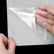 12Pcs Iron On Adhesive Sheets Double Sided Iron on Heat Adhesive Patch Fusible Adhesive Sheets 11.8 x 9.8 Inch Press-on Patch Fusible Interfacing for Sewing