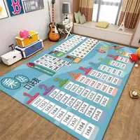 在飛比找蝦皮購物優惠-卡通地毯創意動漫數字遊戲早敎學習地墊客廳臥室兒童房爬行毯
