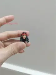 1/18 Wanda Scarlet Witch Black Head Model For 3.75inch Female Figure Body Toys