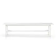 Veronica 1.8m Wooden Bench - Full White