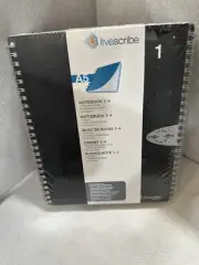 NEW SEALED Livescribe Dot Paper College Ruled A5 Notebook 1-4, 4-Pack Black