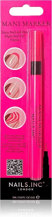 Nails Inc. Mani Marker Nail Polish in Applicator Pen Color Flamingo Pink Neon 3ml