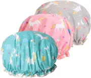 Shower Cap,eva Shampoo Cap Double Waterproof Layers Shower Cap For Girls