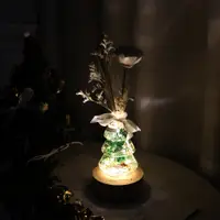 在飛比找蝦皮購物優惠-雪花聖誕樹擴香燈 浮游花 小夜燈 乾燥花 情人節禮物 客製化