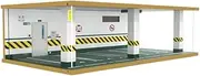 Alloy Car Model Toy Display Stand 1:24 Parking lot Model Scene Four-Parking Garage Scene Wooden Parking Garage Model Car Garage Protection Collectibles(725401)
