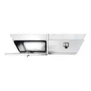 Flat Aluminium Toolbox Ute Truck Trailer Under Tray Tool Box 750x250x400mm