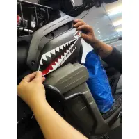 在飛比找蝦皮購物優惠-[水冷BWS BWS125 水冷款適用] 鯊魚 牙齒貼紙 兇