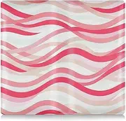 [Amooorous] Wave Pattern Red Peach Pu Leather Toursuit car registration and insurance card holder Document Wallet for Driver License, Cards & Essential Documents, wave pattern red peach, 1 size