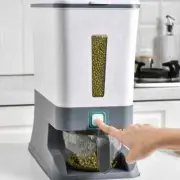Kitchen Rice Storage Box Cylinder Container Grain Bucket Rice Bucket Household