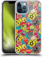 Head Case Designs Officially Licensed Emoji Colours Graffiti Gel Case [Military Grade Protection] Compatible with Apple iPhone 12 Pro Max