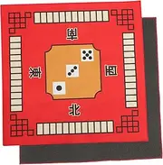 FOYTOKI 1pc Poker Mat Poker Table Felt Mahjongg Accessories Mahjong Table Cloth Paigow Table Mat Board Game Table Cover Mahjong Mat Red