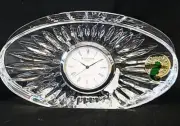 SMALL OVAL CLOCK by Waterford Quartz 4.75" long NEW NEVER SOLD made in Ireland