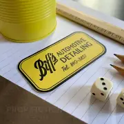 Back to the Future - BTTF Prop ‘Biff’s Auto Detailing' Sticker / Dressing Decal