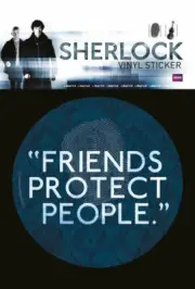 Sticker Sherlock Friends Protect People