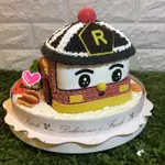 羅伊/安寶/赫利/波利/POLI/造型蛋糕/客製蛋糕/卡通蛋糕/車車蛋糕/消防車蛋糕/消防車