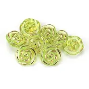 30 Pcs Acrylic Rose Flower Buttons Shirt Buttons Sewing Accessories DIY Craft...