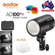Godox AD100Pro 100Ws 2.4G TTL HSS Pocket Flash Light with AK-R22 soft ball