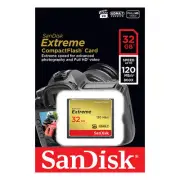 SanDisk 32GB Extreme CompactFlash Card with (write) 85MB/s and (Read)120MB/s