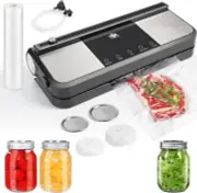 Cordless Vacuum Sealer, Rechargeable Vacuum Sealer Machine, Build in Cutter and