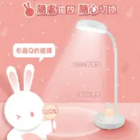 在飛比找PChome24h購物優惠-Philips 飛利浦 66206 軟萌兔 多功能充電檯燈P