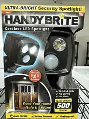 HANDY BRITE 500 Lumens Cordless Motion-Activated Sensor LED Spotlight