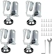 DBREAKS Furniture Levelling Feet, 4 Pieces Heavy Duty Adjustable Leveler, Adjustable Furniture Feet, Furniture Leveler, Height Adjustable Threaded Feet, Cabinet Feet & Base Feet with Locking Nuts