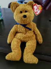 Ty Original Beanie Baby Retired Fuzz Bear DOB: July 23, 1998 tush tag says 1999